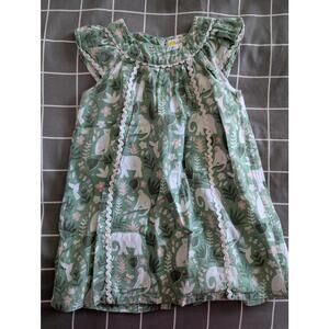 Boden elephants monkey jungle dress